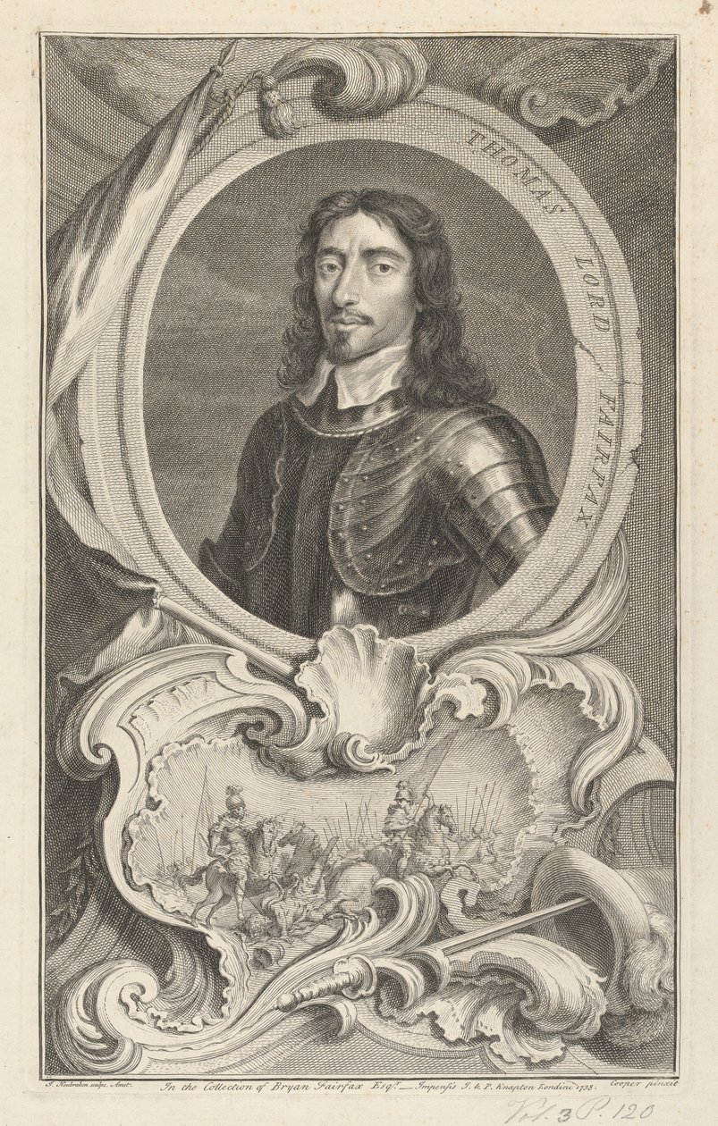 Thomas Fairfax, 3rd Lord Fairfax of Cameron by Jacobus Houbraken