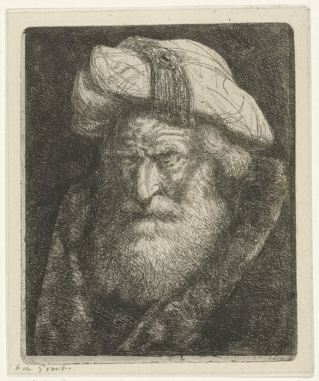 Old Man with Beard by Jacobus Ludovicus Cornet