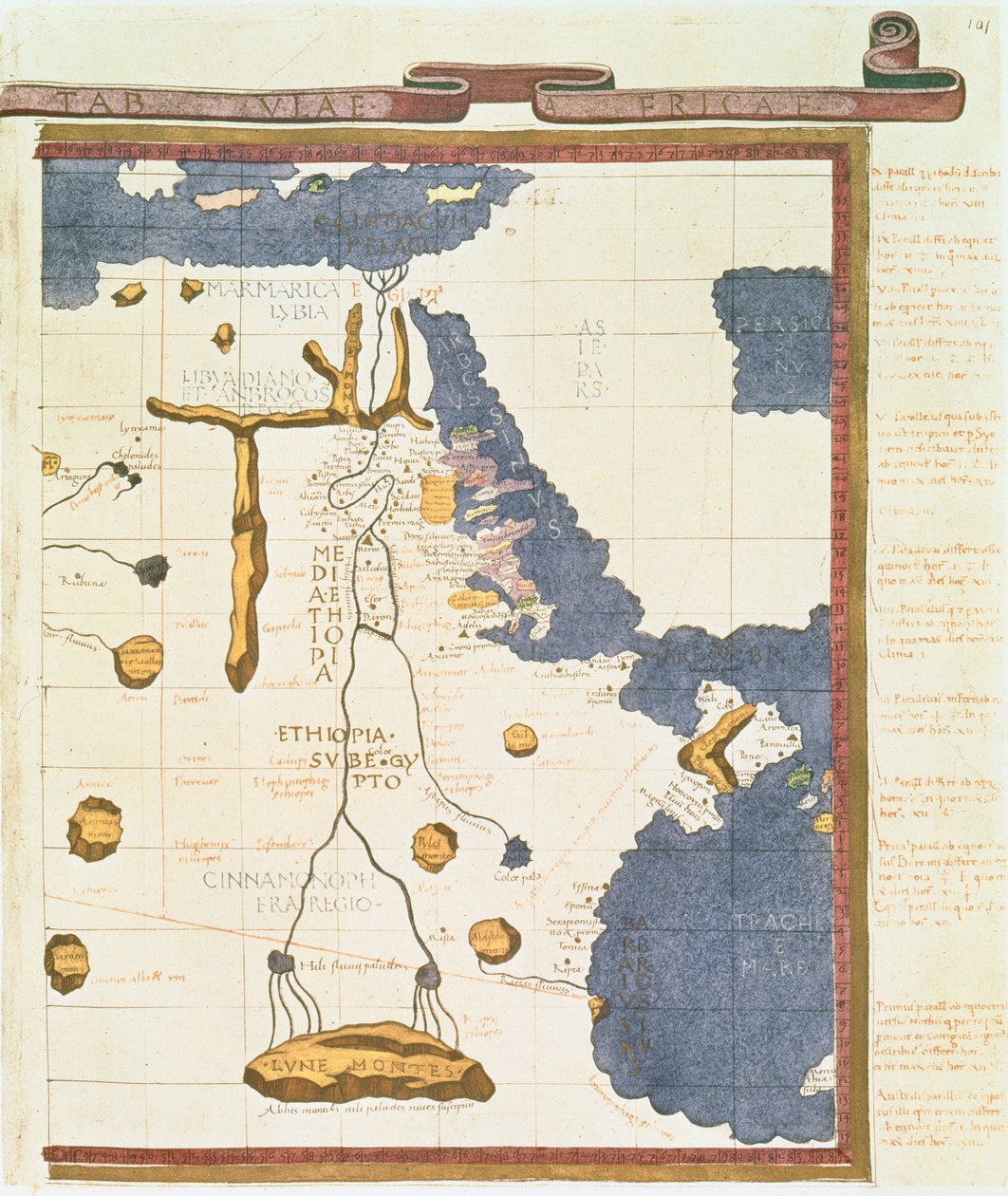 Map Showing Egypt to Ethiopia by Jacopo D