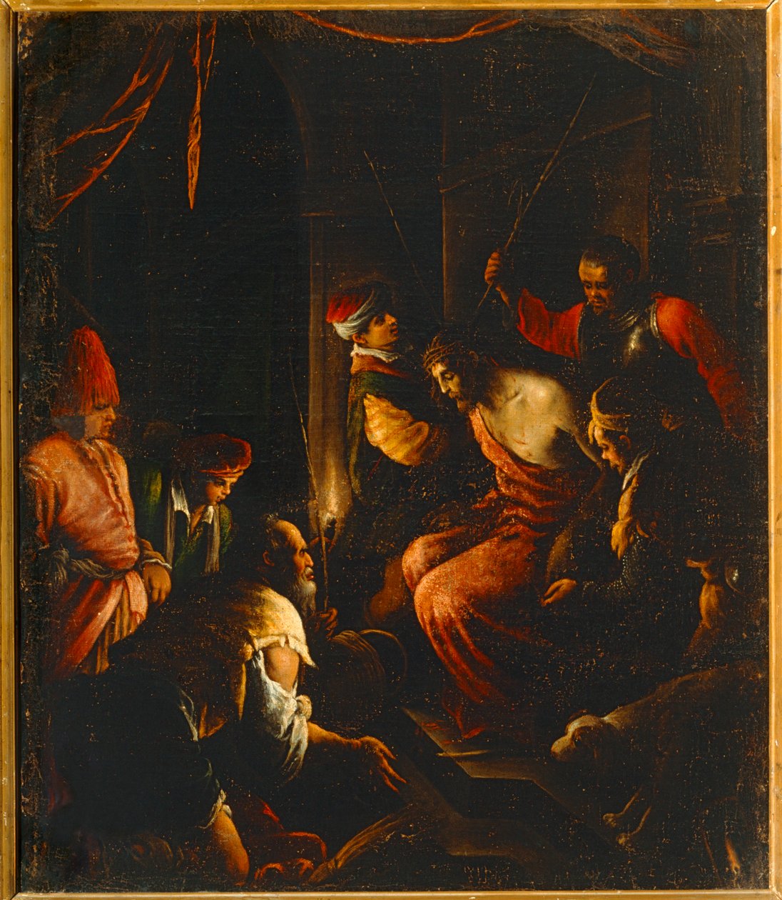 Crowning with Thorns by Jacopo (1510-92) Bassano