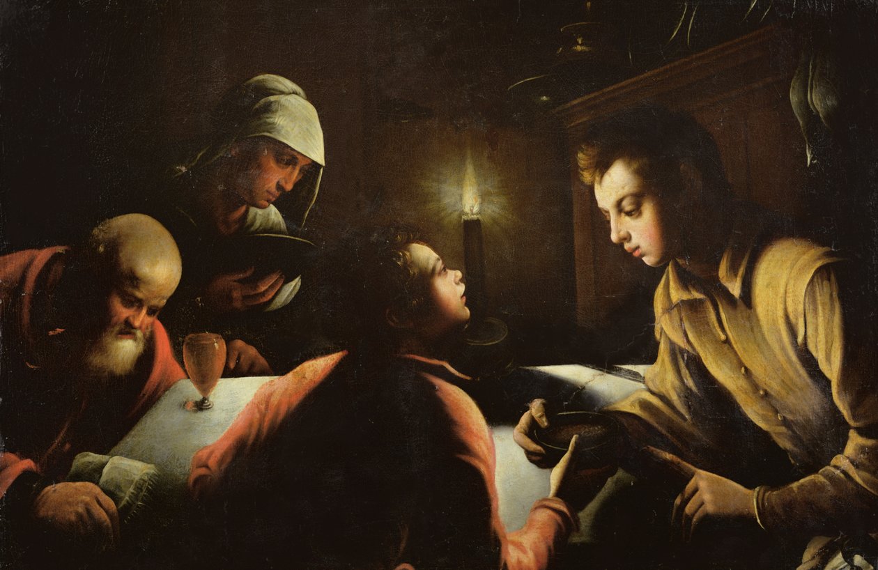 Esau Selling his Birthright by Jacopo 1510-92 after Bassano