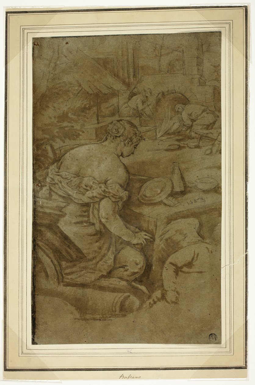 Allegory of Fire (Venus in the Forge of Vulcan) by Jacopo Bassano