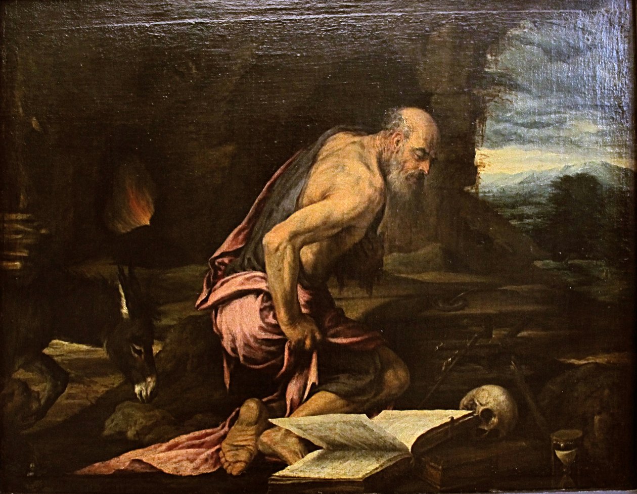 The Penitent St. Jerome by Jacopo Bassano