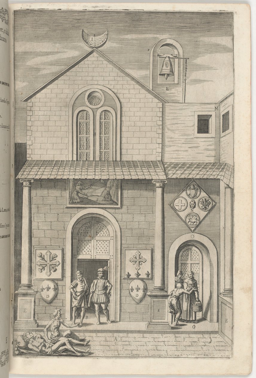 Façade of the Minor Church (plate E) by Jacopo Ligozzi