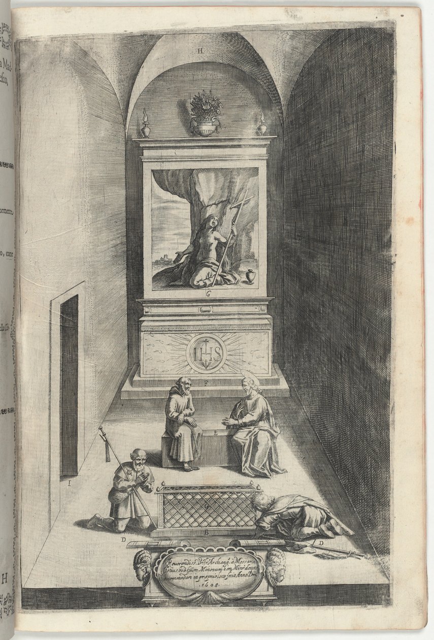 Interior of the Chapel of Mary Magdelene (plate H) by Jacopo Ligozzi