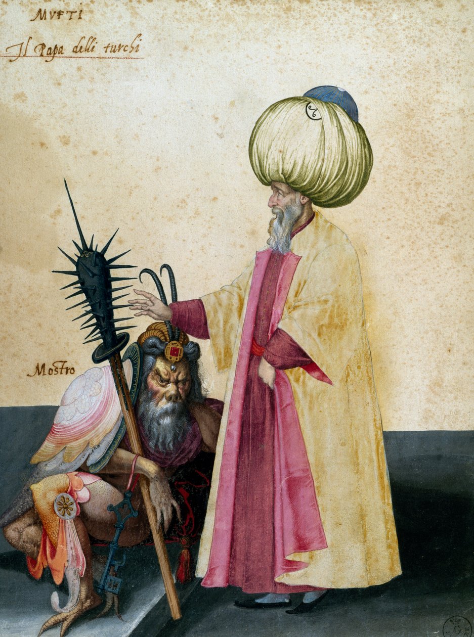 Mufti and Monster by Jacopo Ligozzi: Buy fine art prints