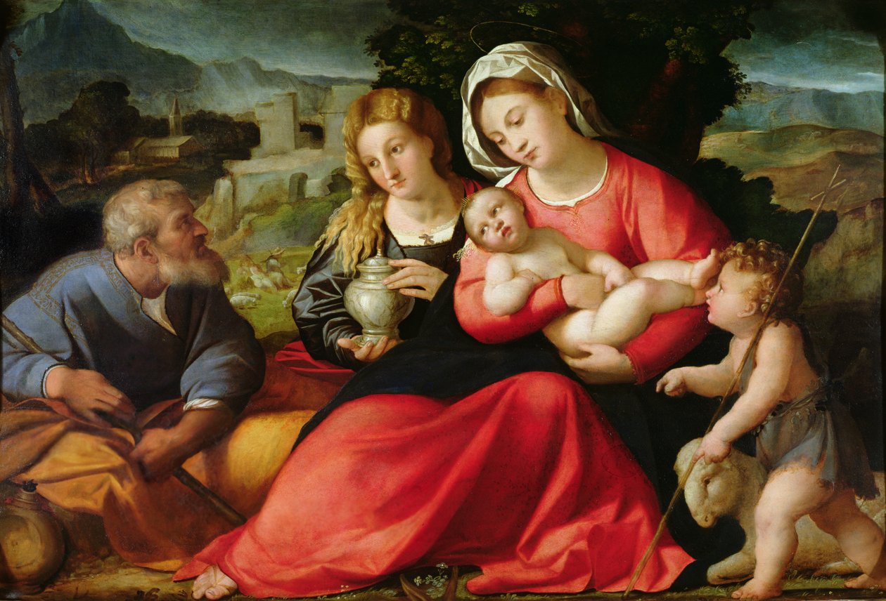 The Holy Family by Jacopo Palma