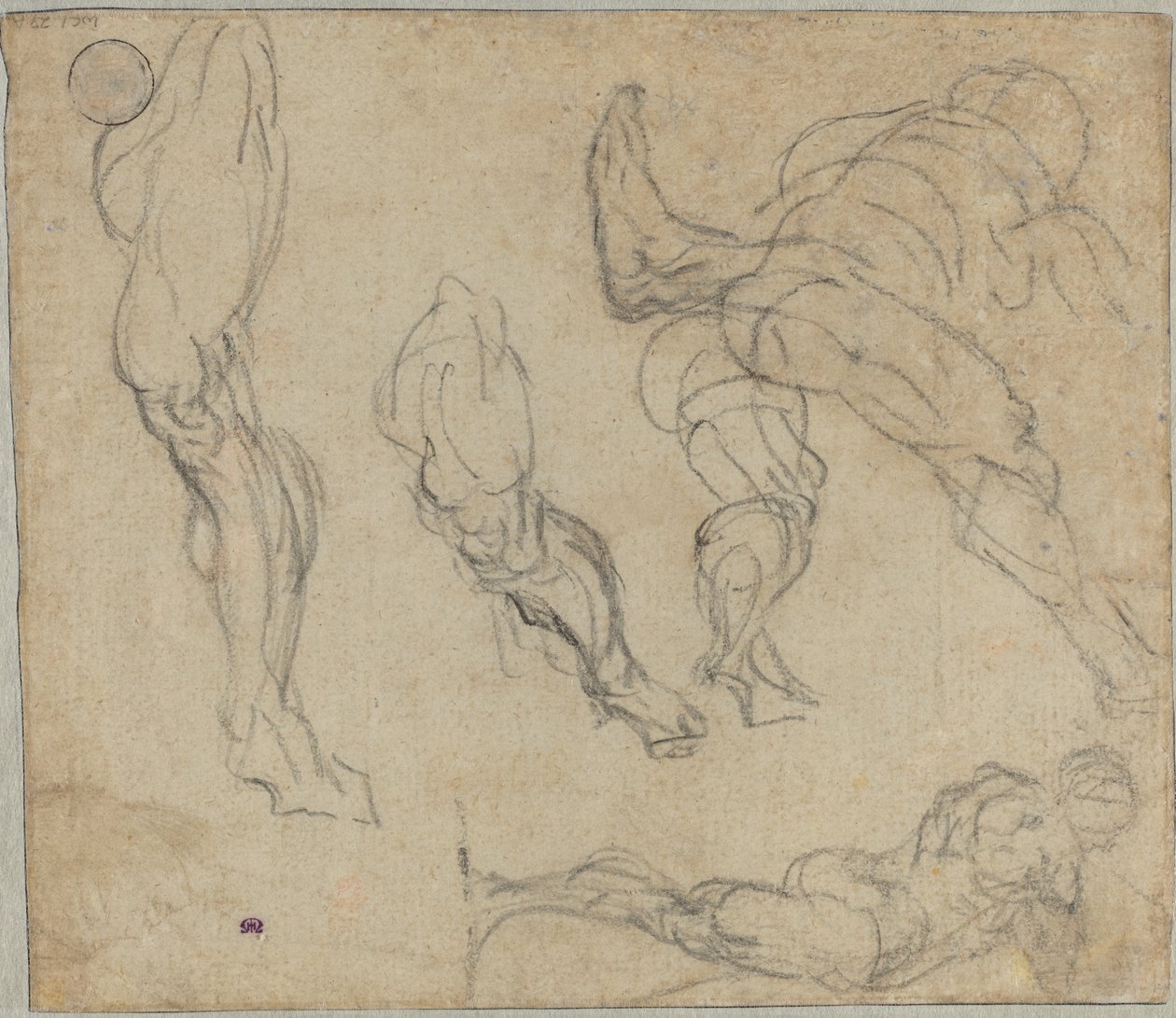 Figures and Legs by Jacopo Robusti Tintoretto