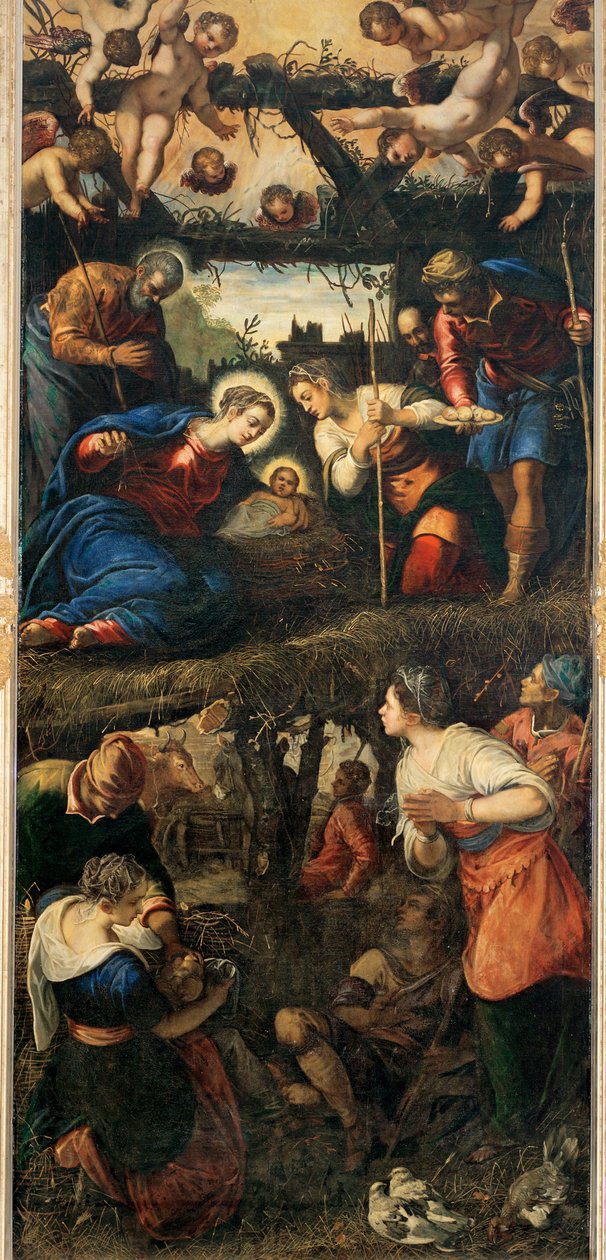 Nativity and Adoration of the Shepherds by Jacopo Robusti Tintoretto