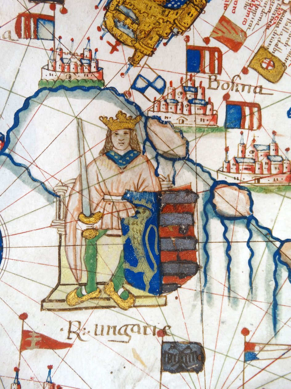 Renaissance map of Europe, Jacopo Russo (after) 1528 by Jacopo Russo