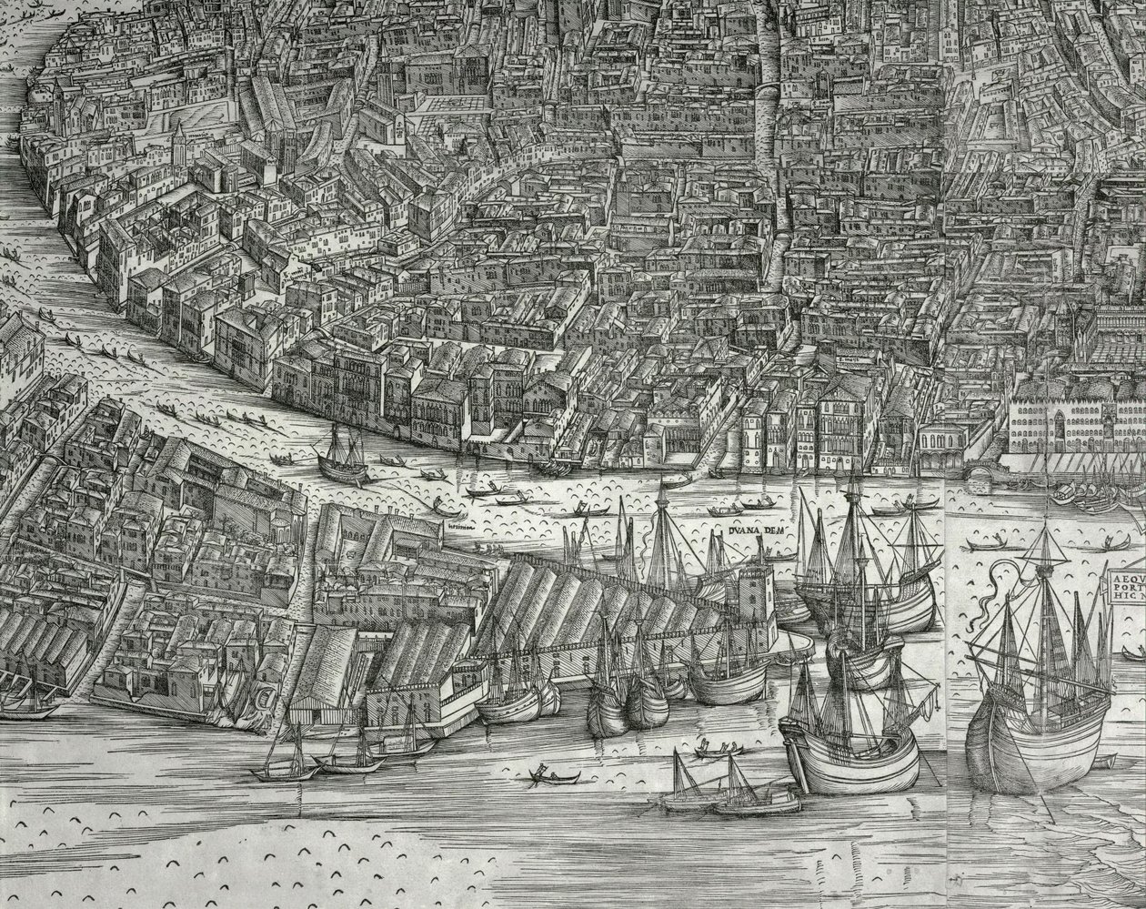 Map of Venice by Jacopo de