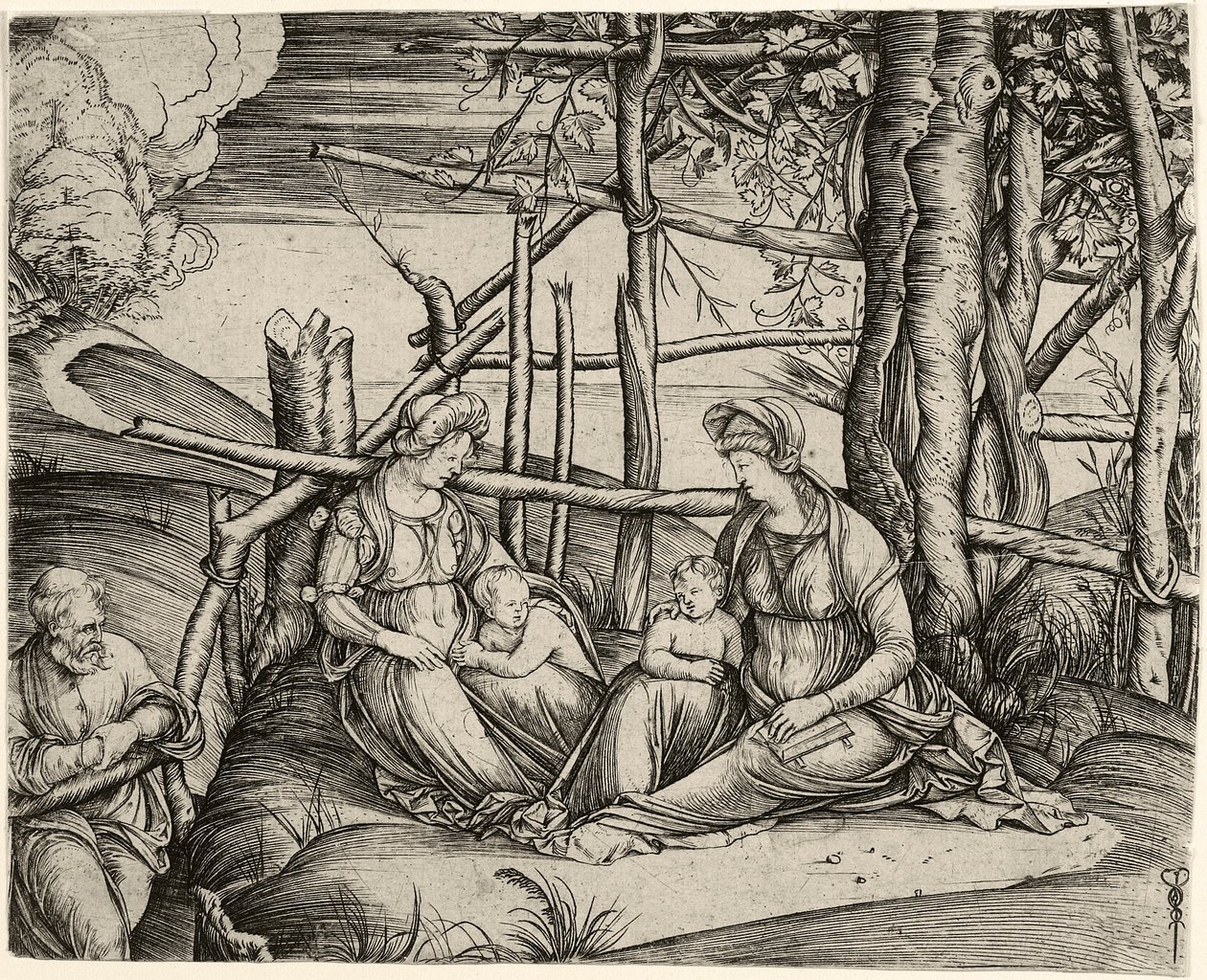 The Holy Family with St. Elizabeth and the Infant St. John by Jacopo de Barbari