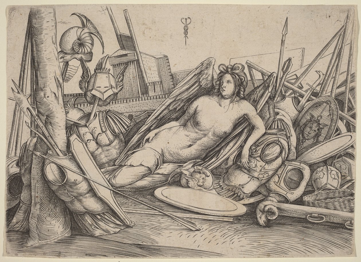 Victory Reclining Amid Trophies by Jacopo de