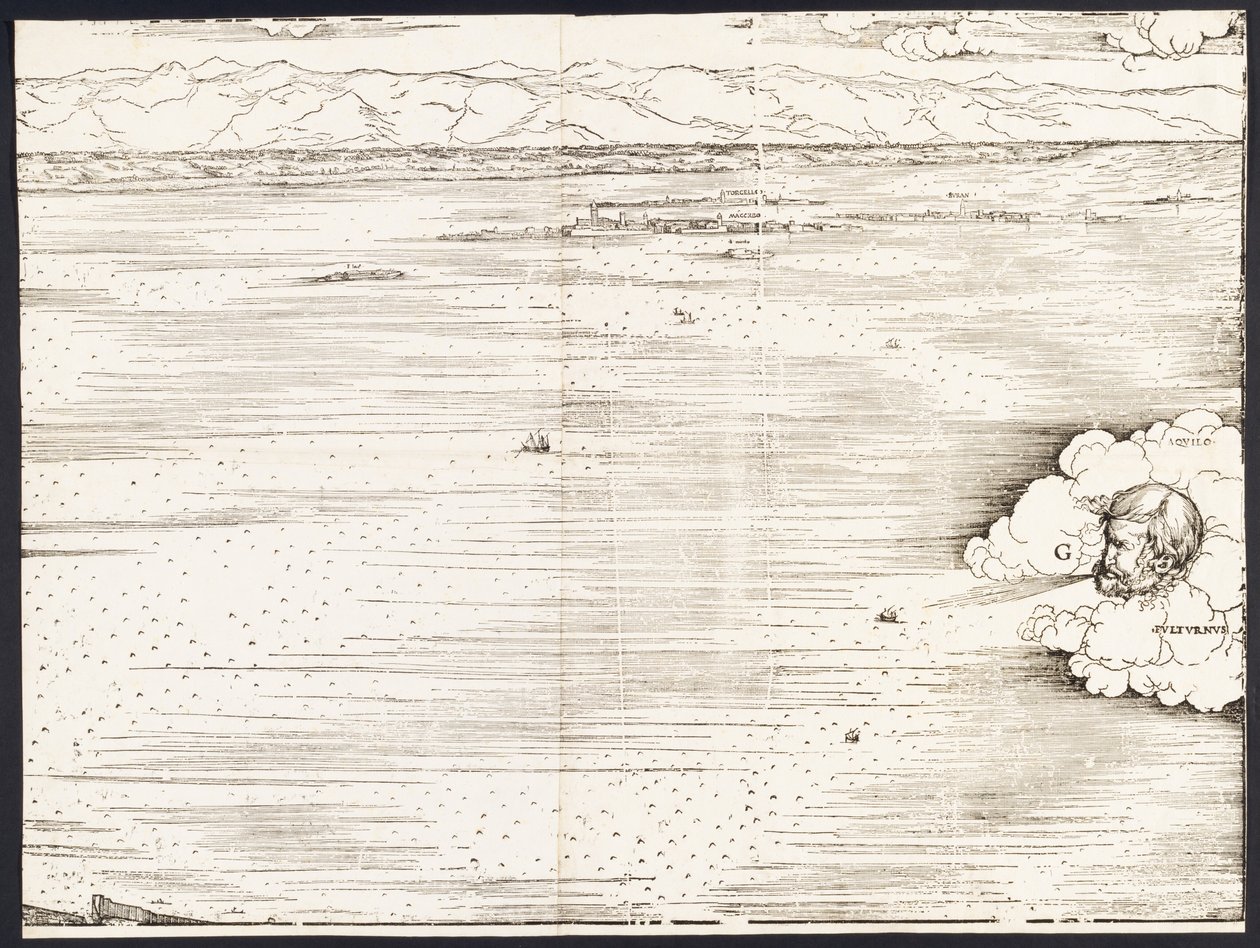 View of Venice [upper right block] by Jacopo de Barbari