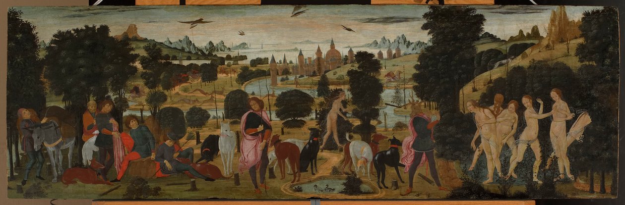 Diana and Actaeon by Jacopo del Sellaio