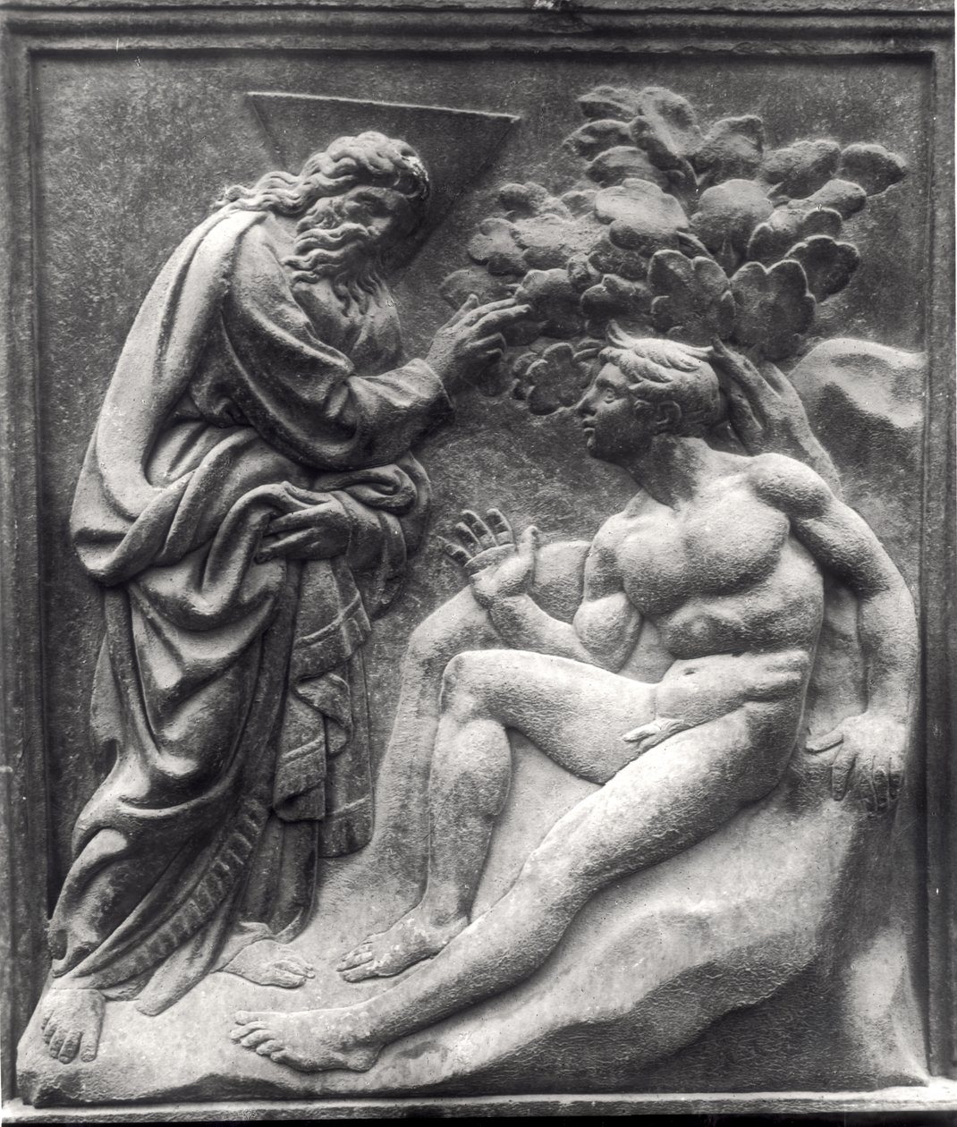 Creation of Adam, Panel from the Porta Magna, c.1430 by Jacopo della Quercia