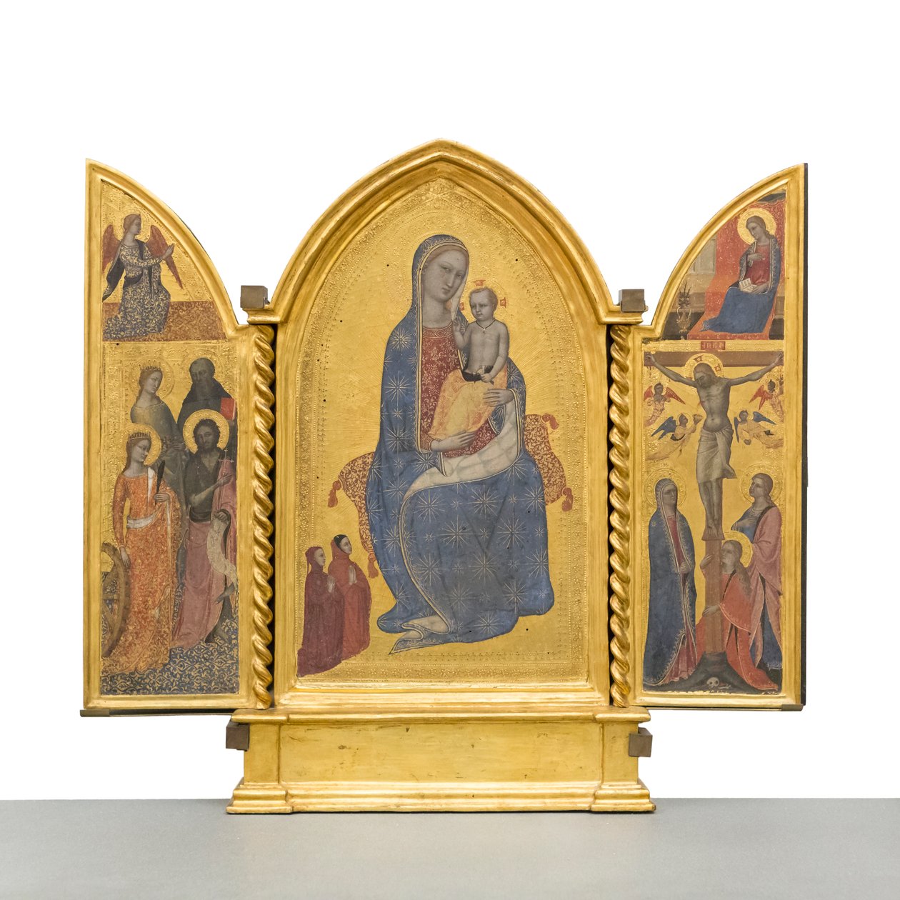 Madonna and Child; Annunciation; Crucifixion and Saints by Jacopo di Cione
