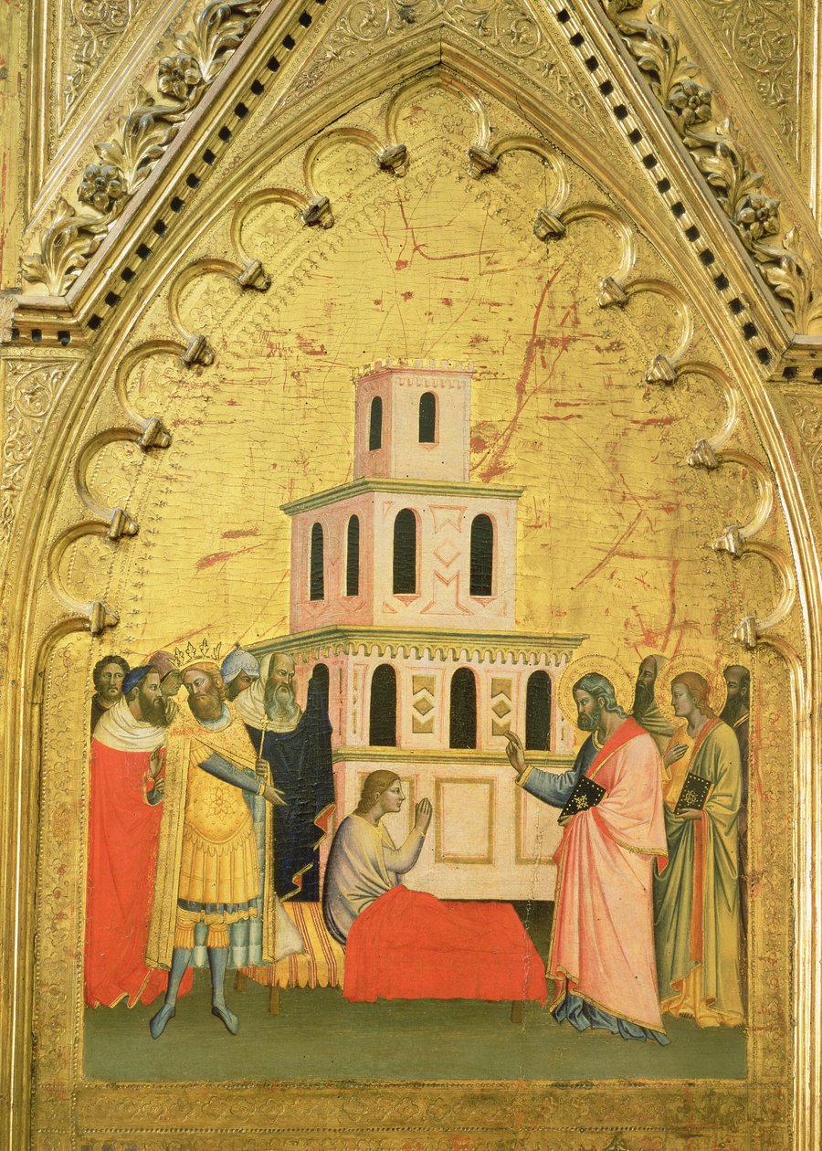 St. Matthew Raising a Young Man from the Dead, from the Altarpiece of ...