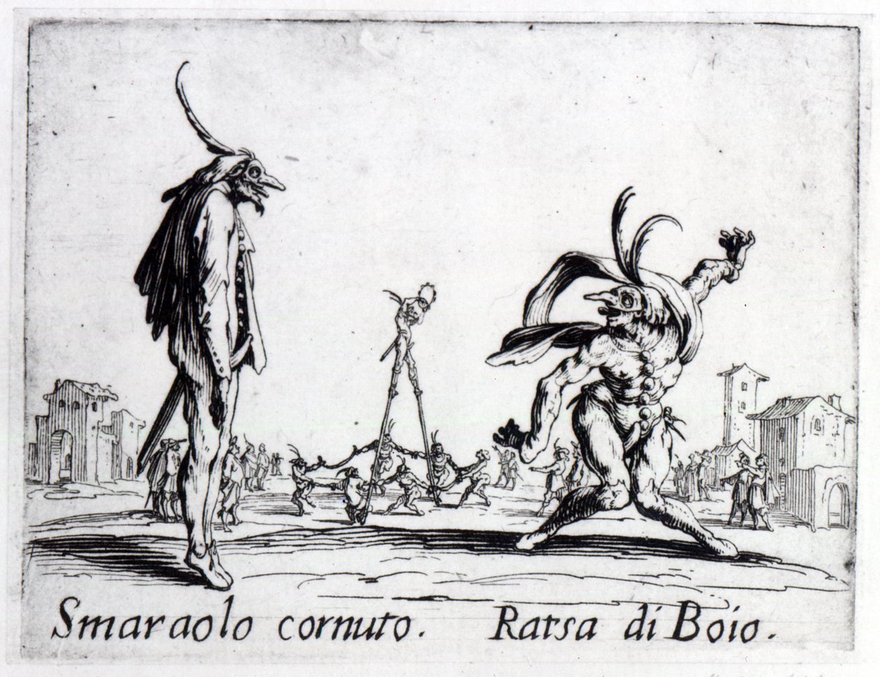 Balli de Sfessania, c.1622 by Jacques Callot