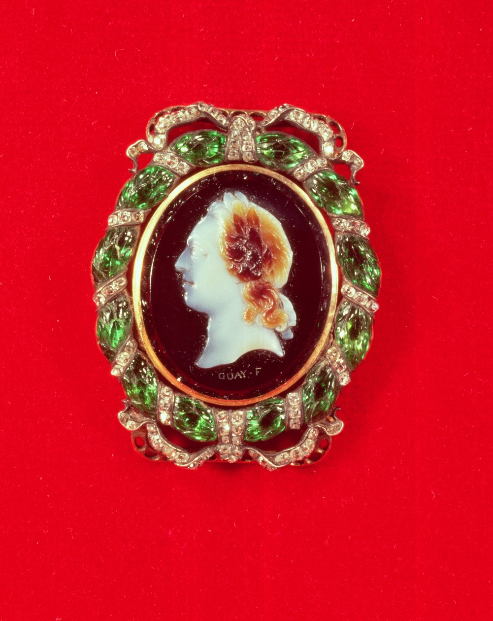 Cameo of Louis XV (1710-74) from a bracelet worn by Madame de Pompadour by Jacques Guay