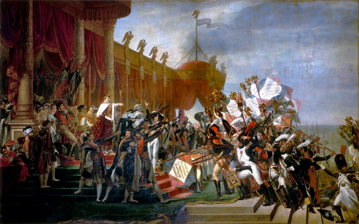 The Army Takes an Oath to the Emperor after the Distribution of Eagles, 5 December 1804 by Jacques Louis David