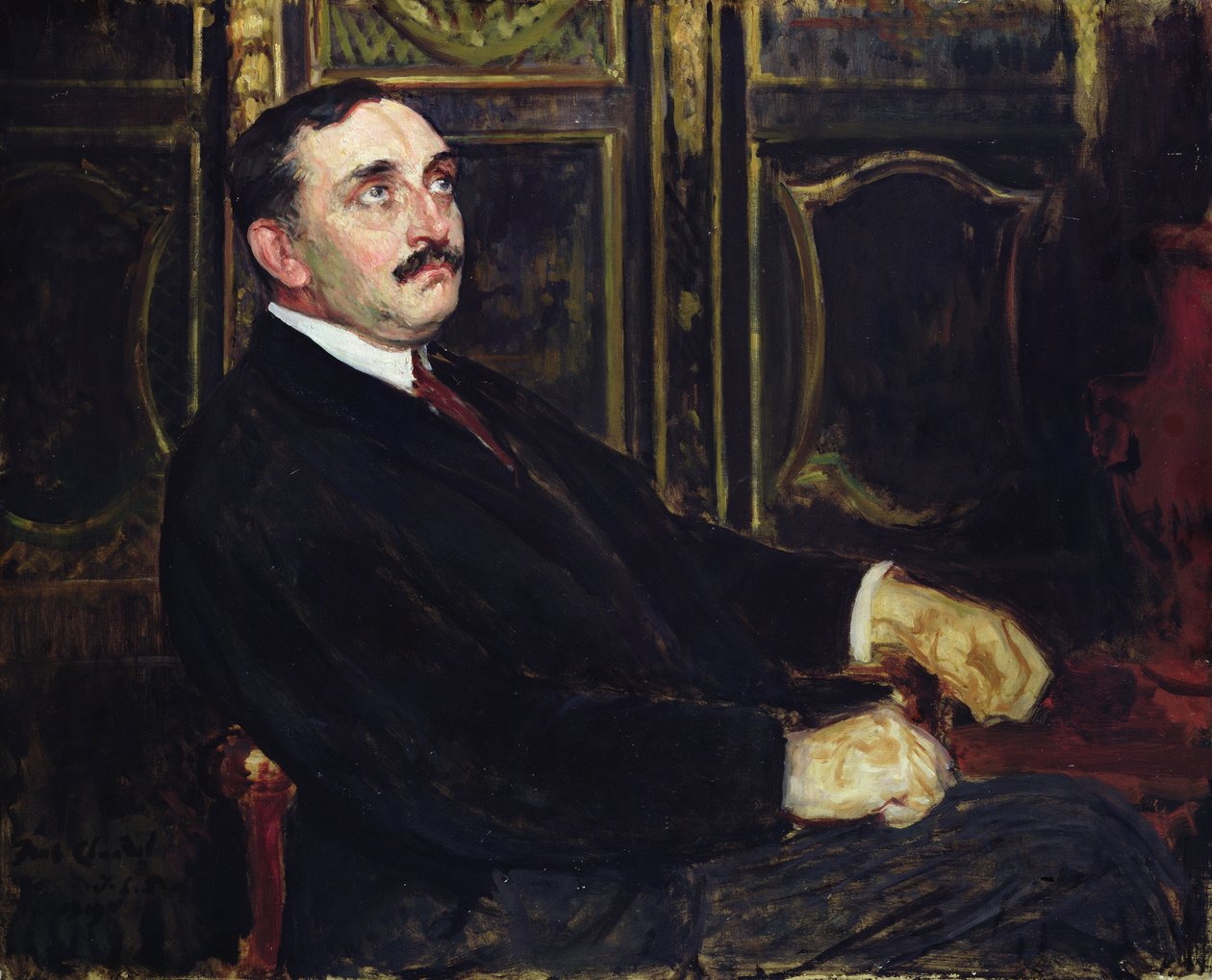 Paul Claudel (1868-1955) 1919 by Jacques-Emile Blanche