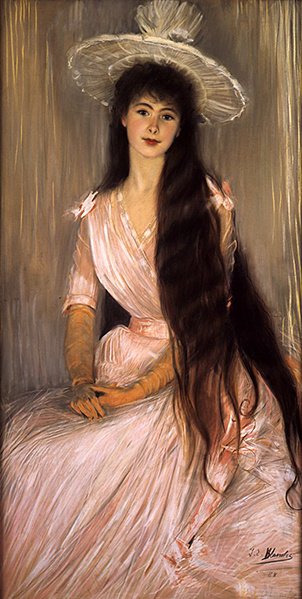 The Pink Rose by Jacques-Emile Blanche