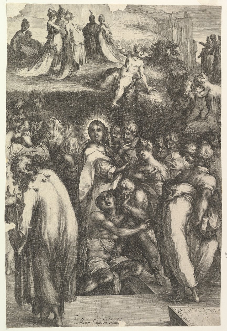 The Raising of Lazarus by Jacques Bellange: Fine art print