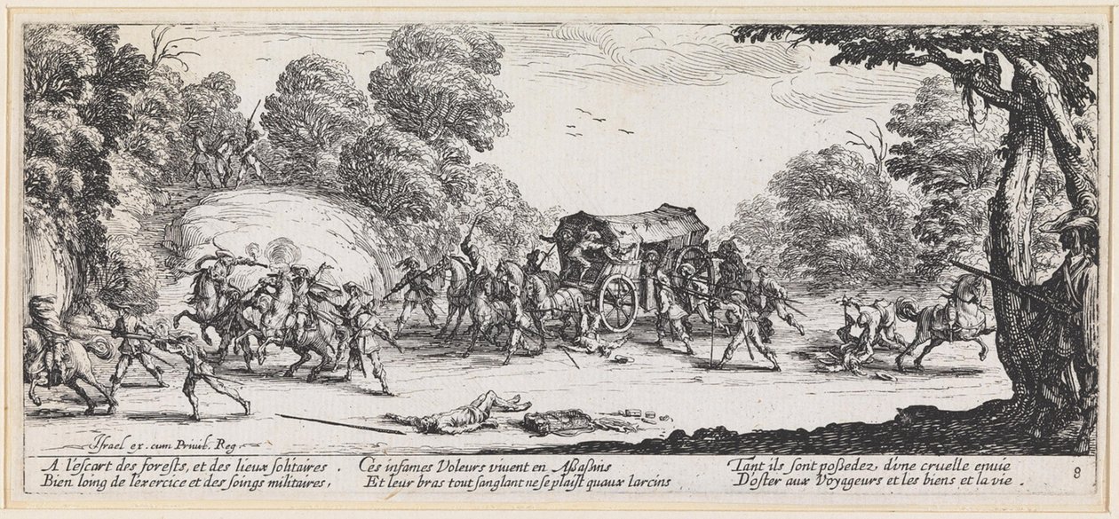 Attack on a Carriage by Jacques Callot