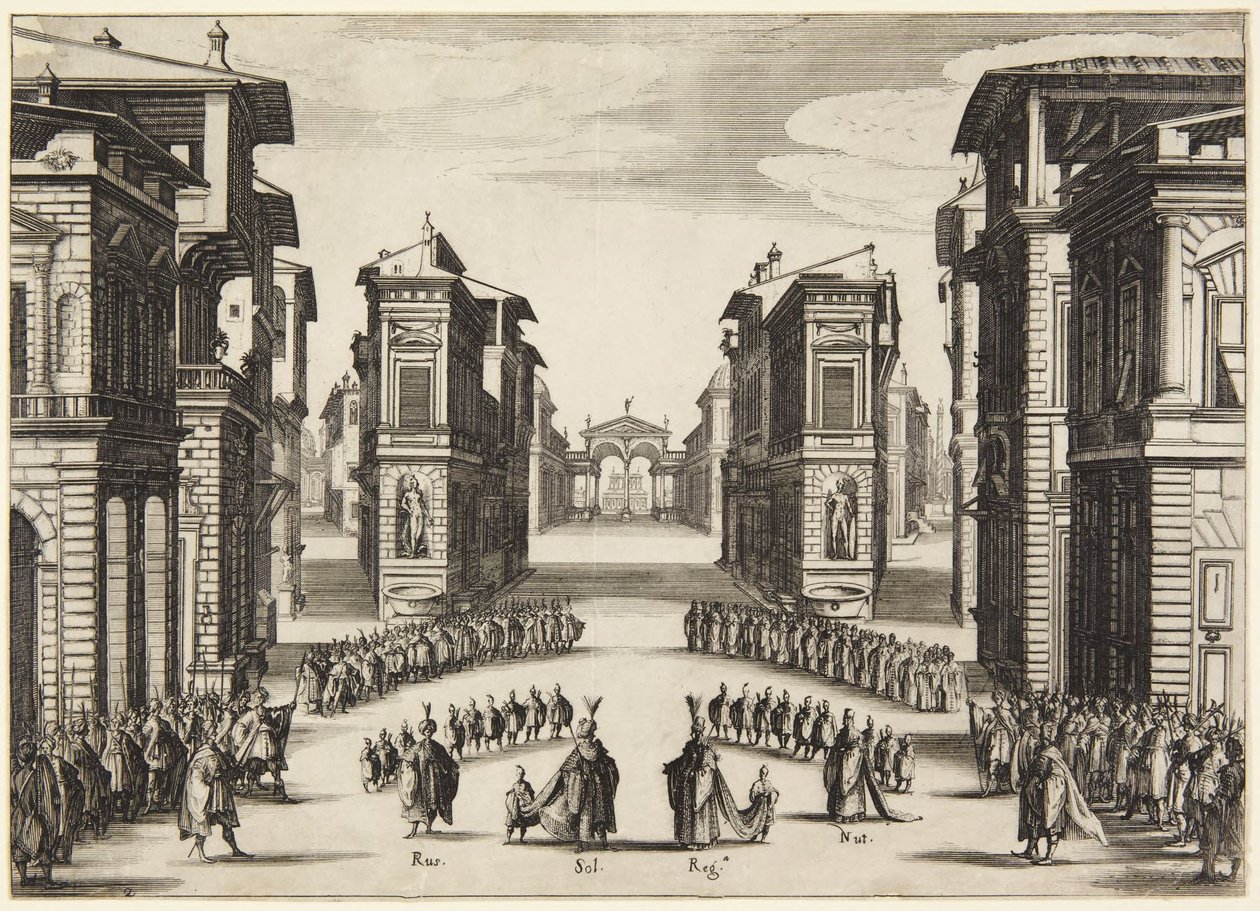 Act 2, from the Series Soliman by Jacques Callot