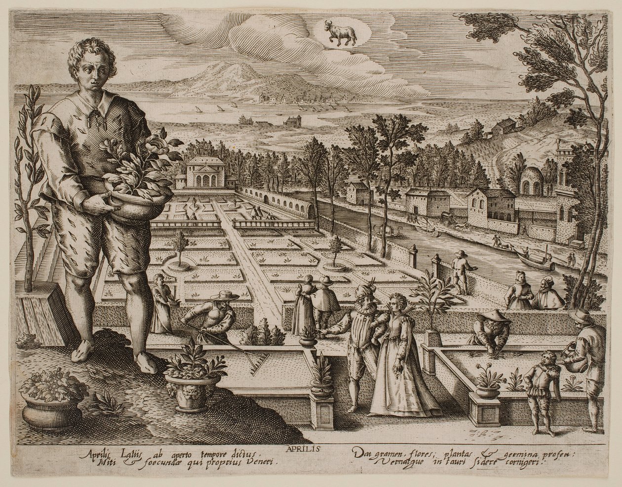 April, from the series “The Months” by Jacques Callot