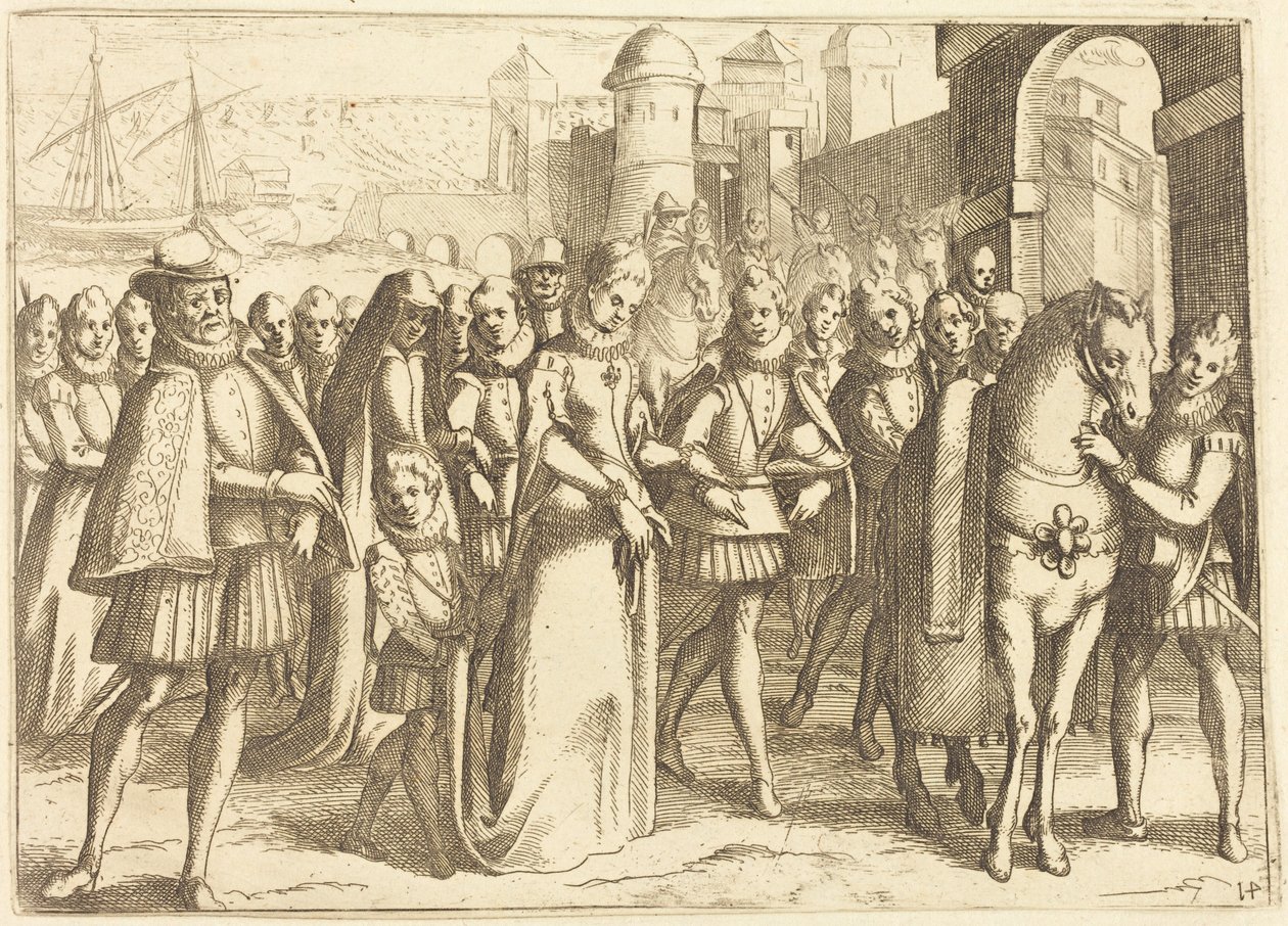 Arrival at Valencia by Jacques Callot
