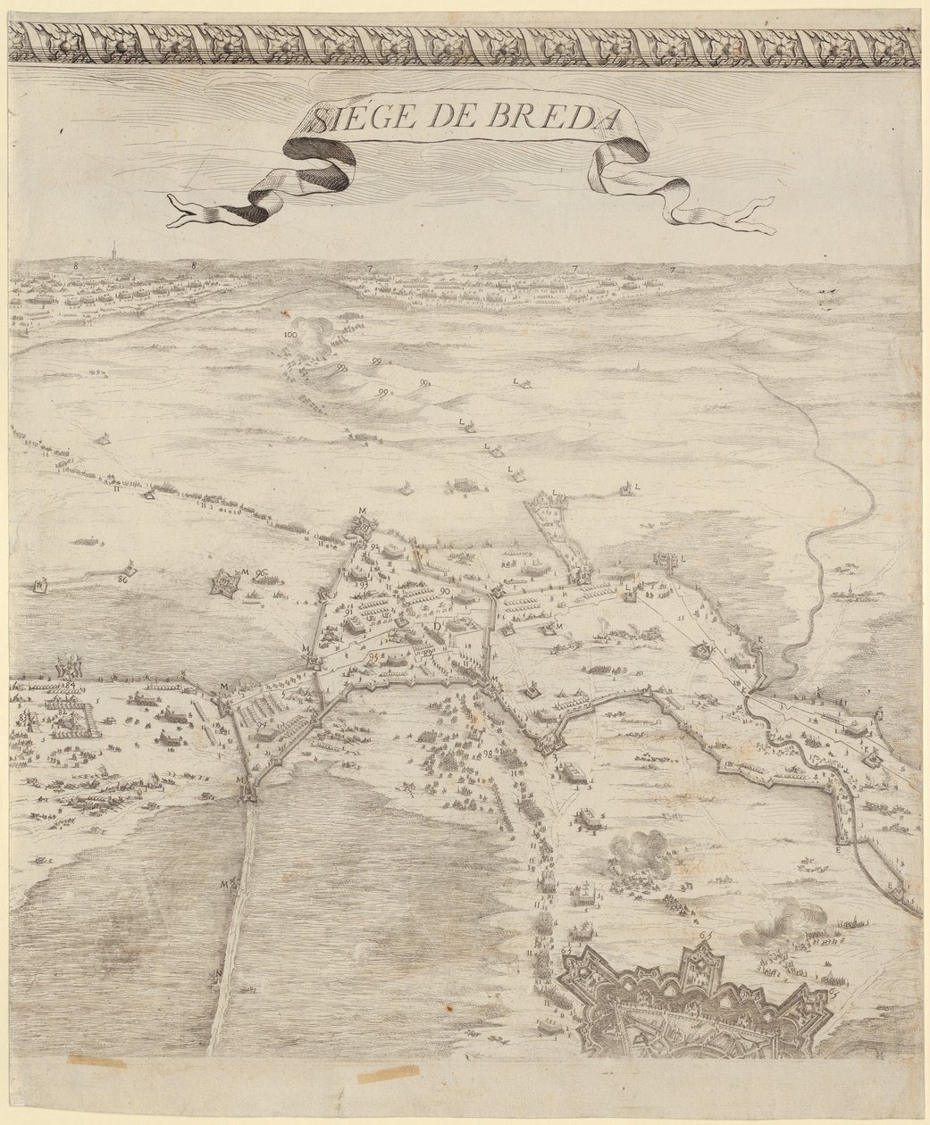 Detail from "The Battle of Breda" by Jacques Callot