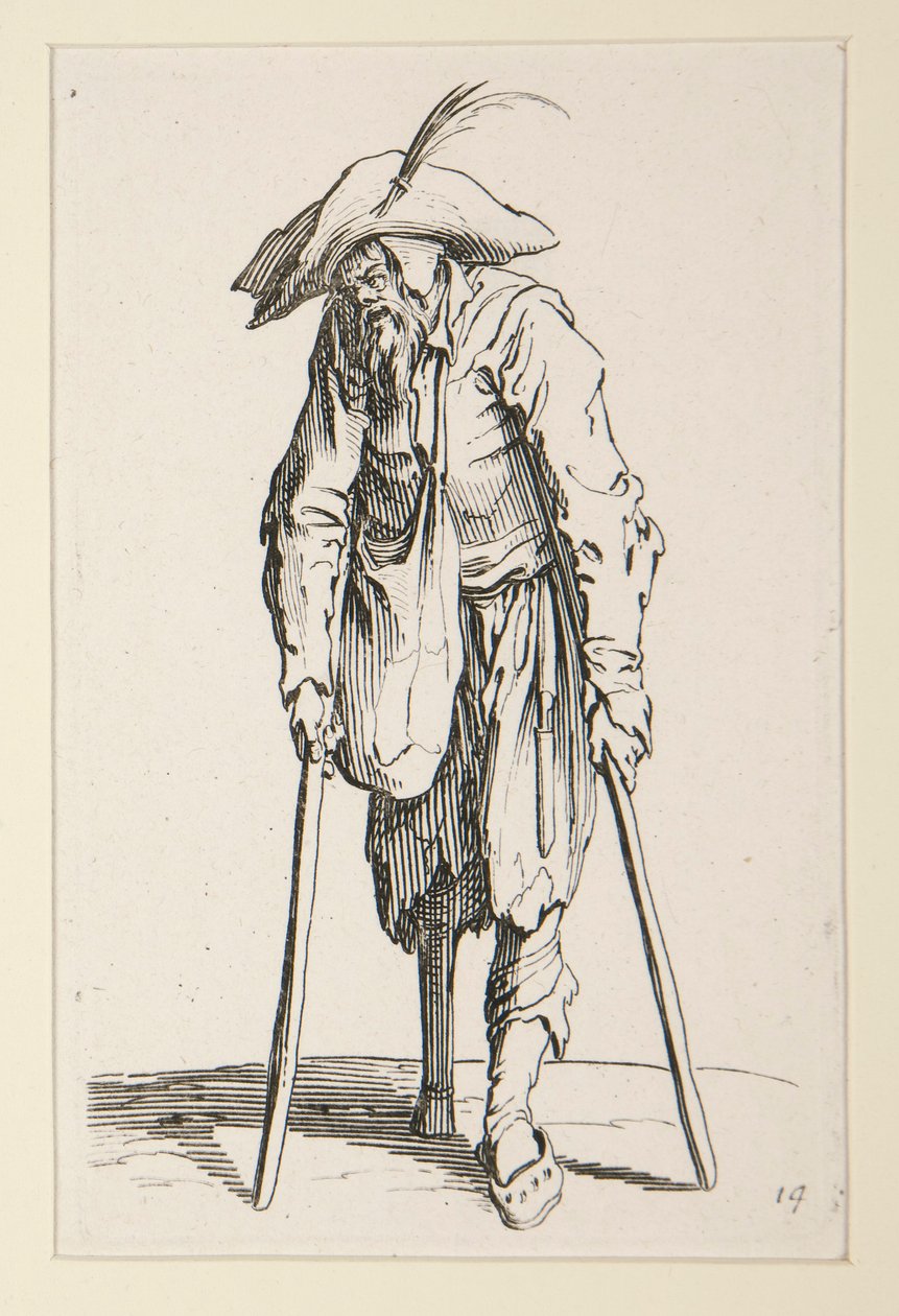 Beggar with a Wooden Leg, from The Beggars by Jacques Callot