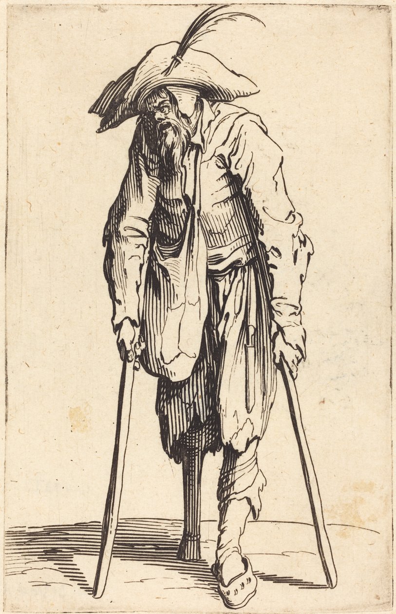Beggar with Wooden Leg, c.1622 by Jacques Callot