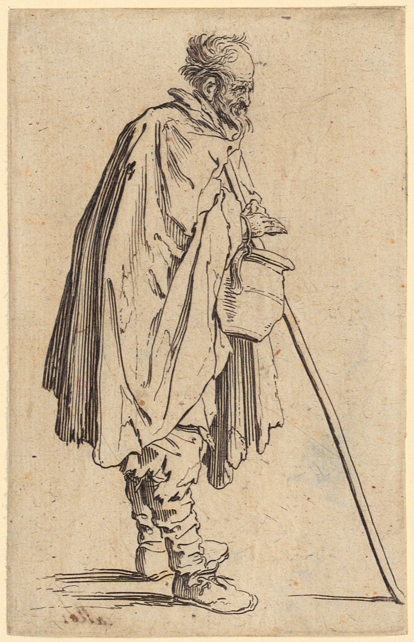 Beggar with the Jug, Plate 6 of the Series 