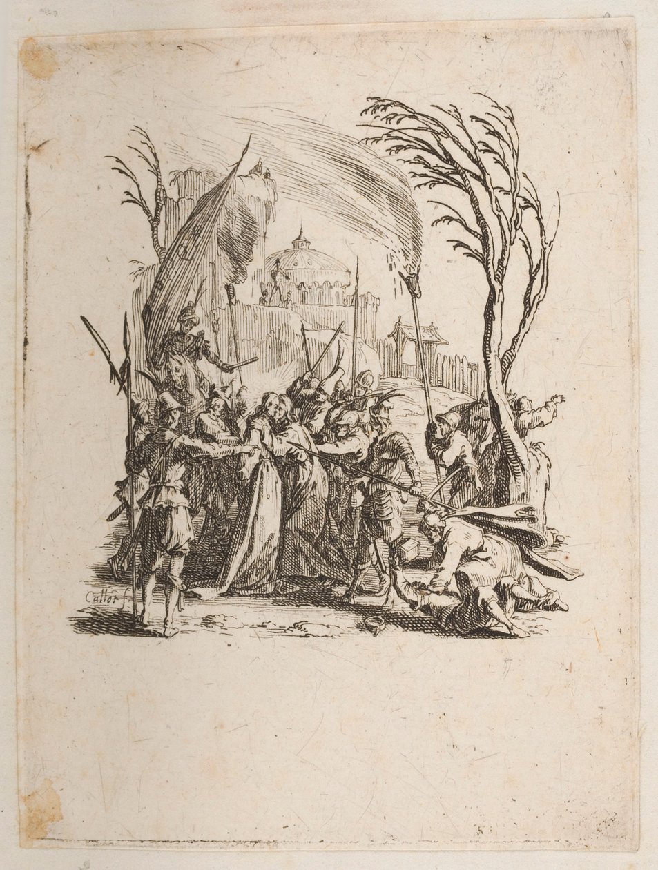 Christ Delivered to the Jews, no. 4 of 11 from La Petite Passion by Jacques Callot