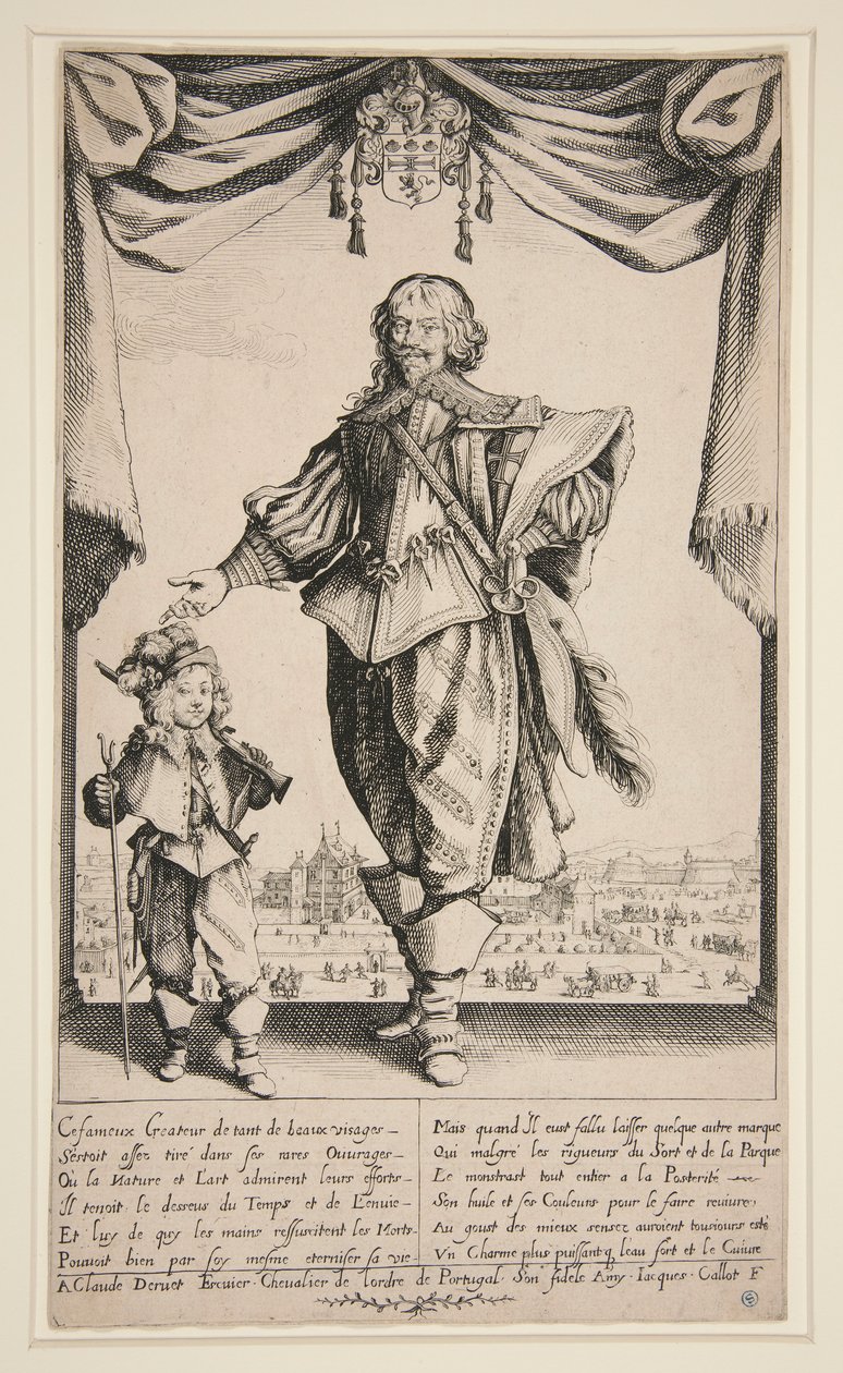 Claude Deruet (Portrait of Deruet) by Jacques Callot