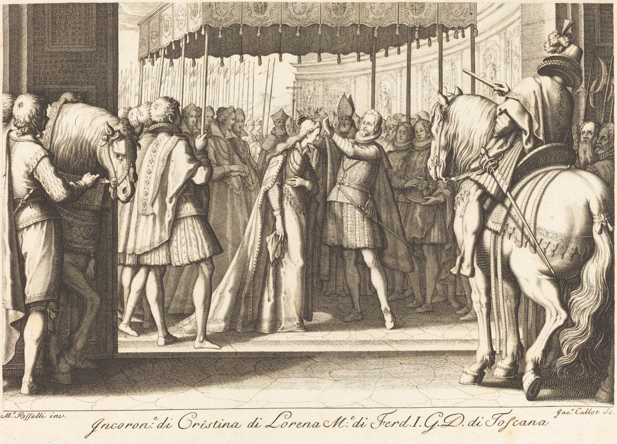 Crowning of the Grand Duchess by Jacques Callot