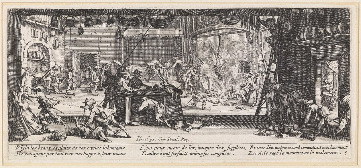The Plundering by Jacques Callot