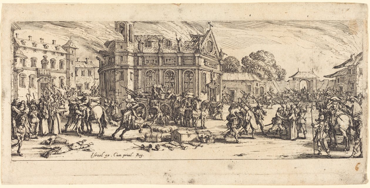 Destruction of a Convent by Jacques Callot