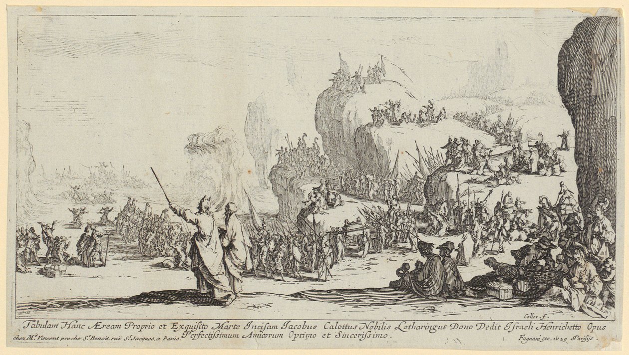 Crossing of the Red Sea by Jacques Callot
