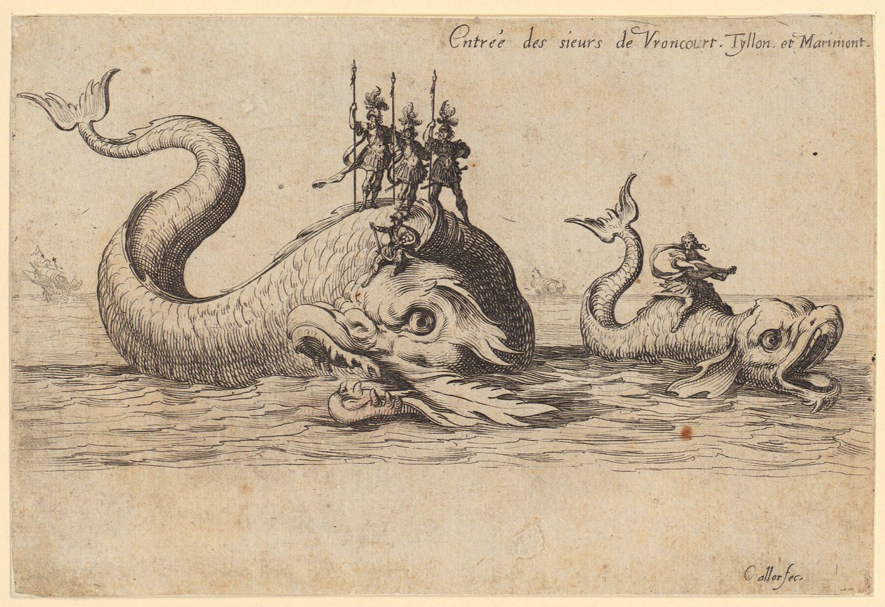 Entry of the Prince of Pfalzburg, Plate 2 from the Series "The Tournament" by Jacques Callot