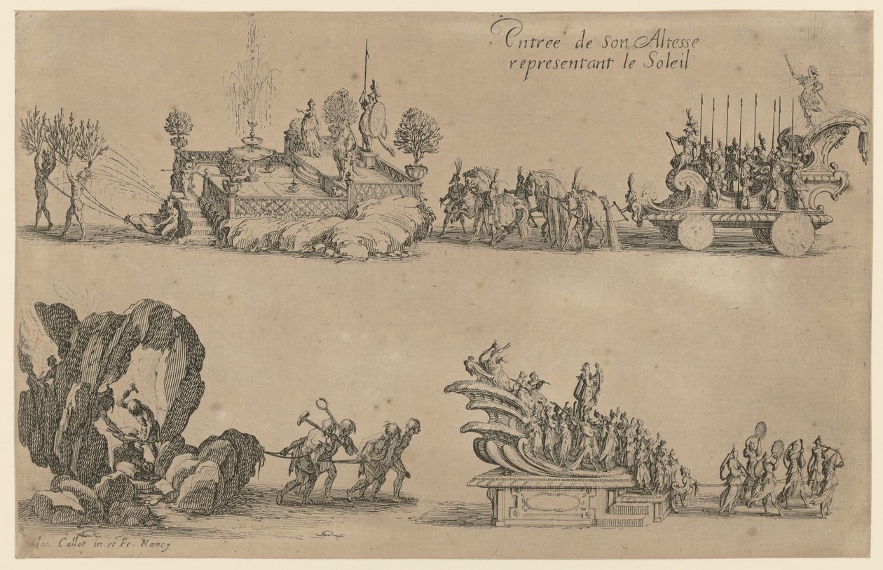 Entry of Duke Charles IV by Jacques Callot
