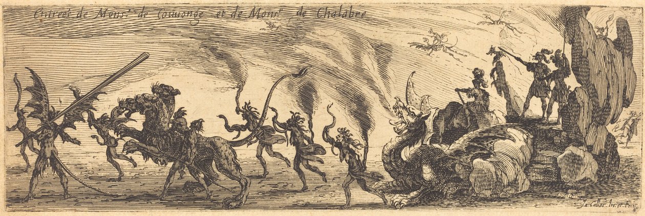 Entry of M. de Couvonge and M. de Chalabre [extra plate] by Jacques Callot