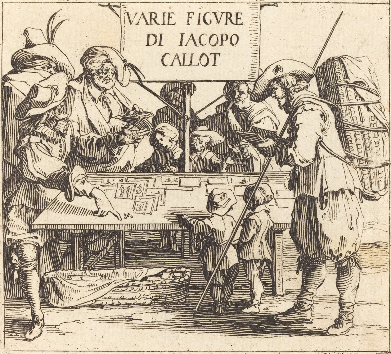 Frontispiece for "Varie Figure" by Jacques Callot