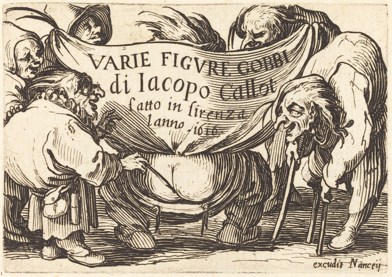 Frontispiece for "Various Hunchback Figures" by Jacques Callot