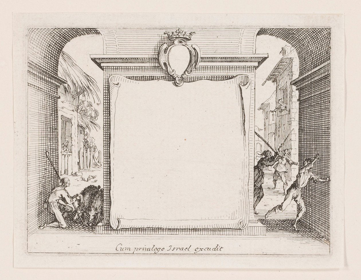 Frontispiece, from the series La vie de l by Jacques Callot