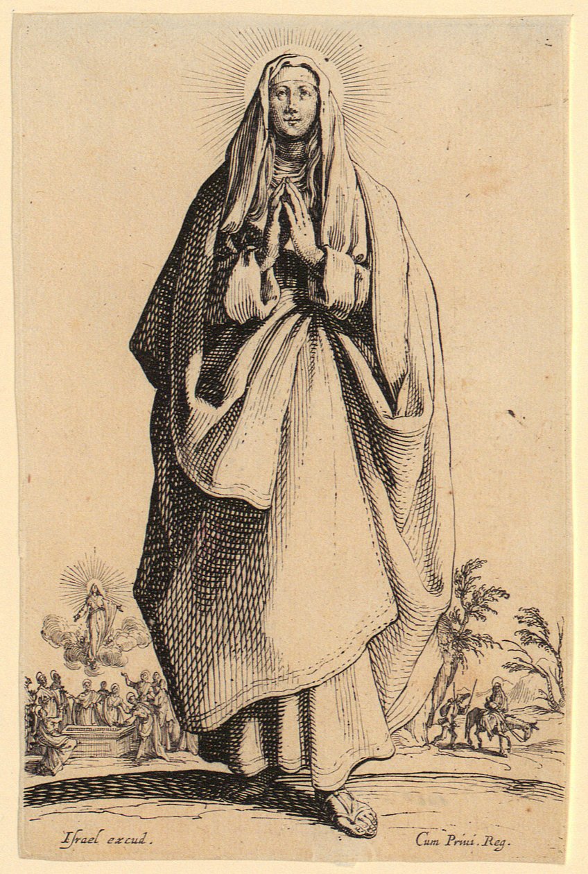 Frontispiece, Plate 1 of the Series "Jesus, the Twelve Apostles and Mary" by Jacques Callot