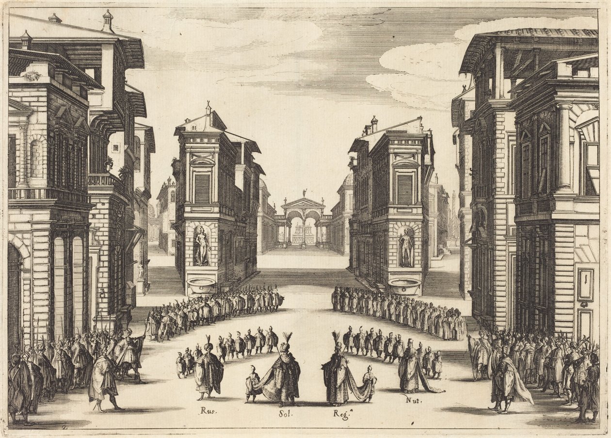 Il Solimano, Act II by Jacques Callot